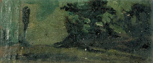 Landschap in de schemering